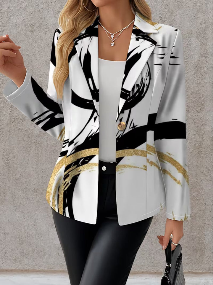 Noemine™ | Abstrakter Blazer mit Pinselstrichen