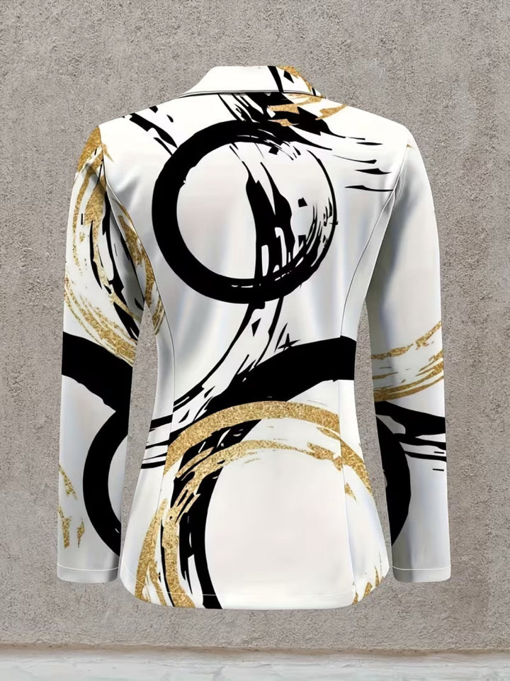 Noemine™ | Abstrakter Blazer mit Pinselstrichen