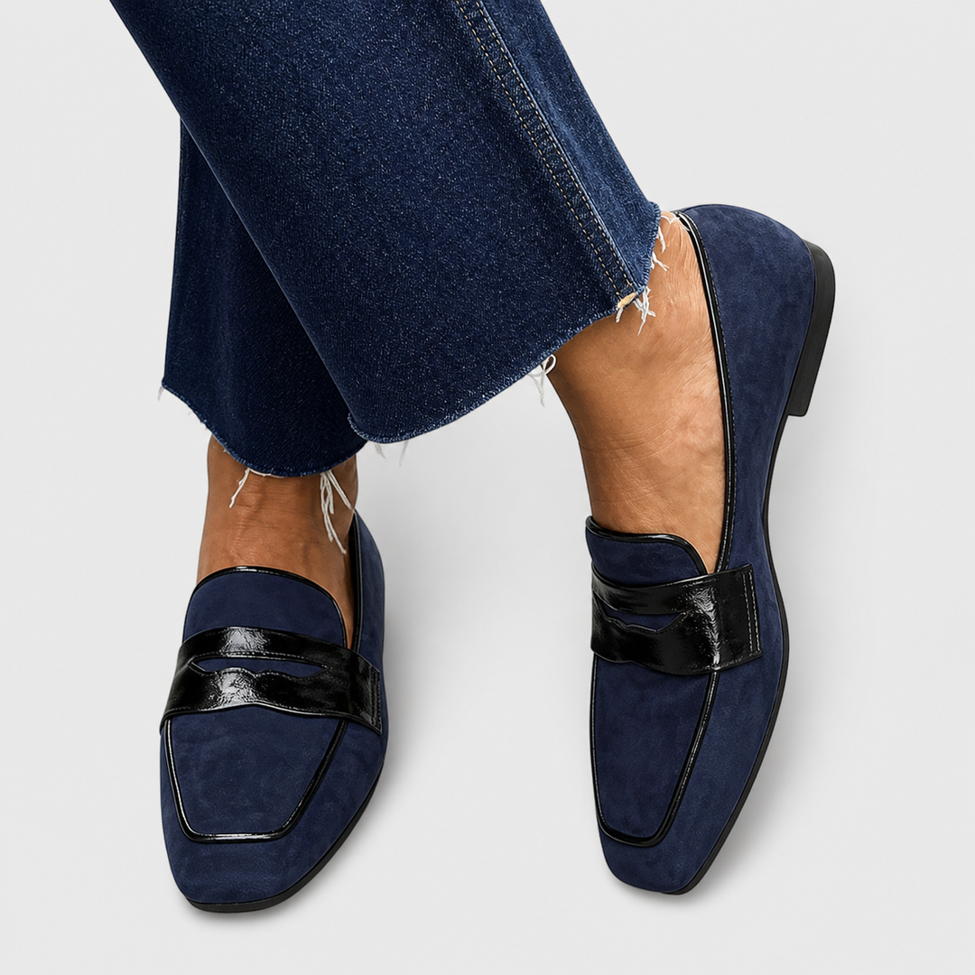 Nora | Elegante Loafers Blau