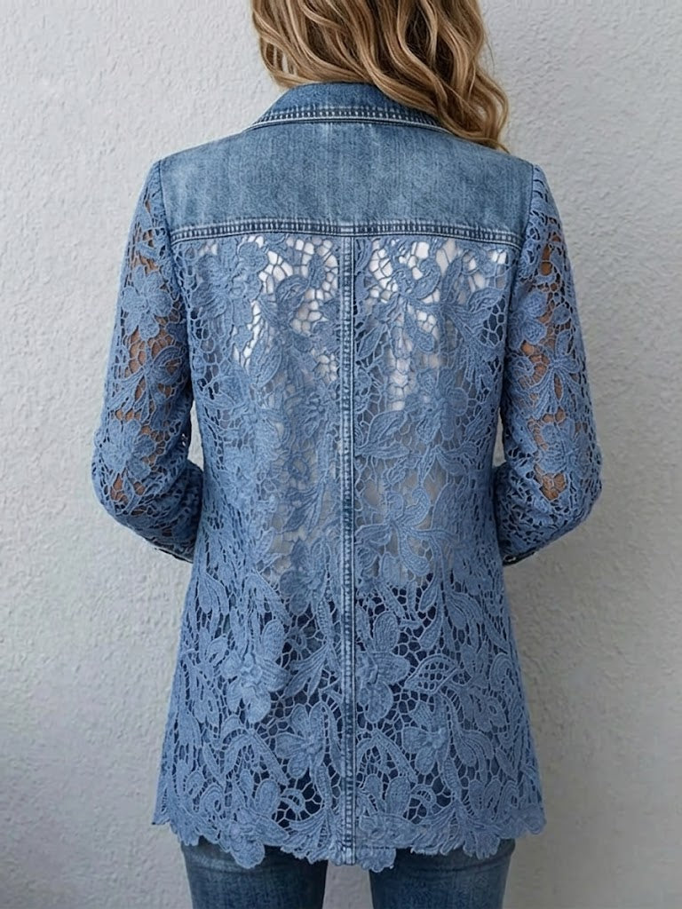 Alicia | Jacke mit Blumenspitze