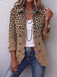 Ángeles | Leopardenjacke mit verlaufendem Volant