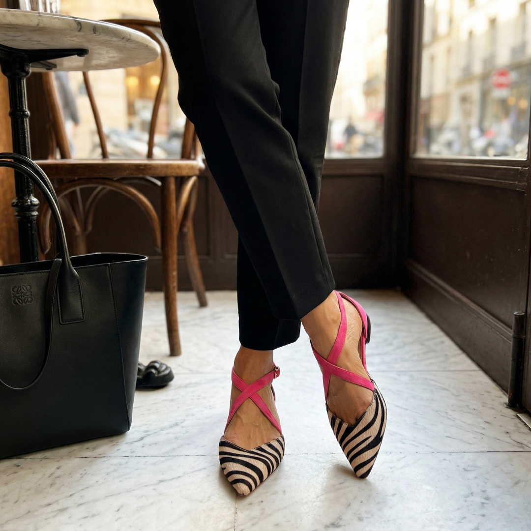 Margaux | Ballerinas mit Riemen für Frauen