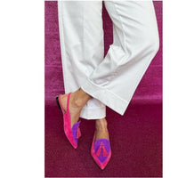 Slingback Elena — Fuchsia und Lila
