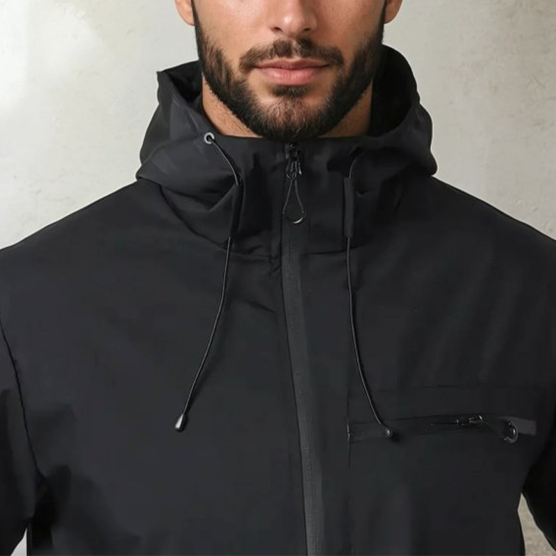 Herren Outdoor Sportjacke in einfarbigem Design