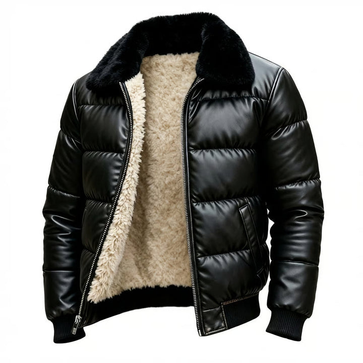 Warme wattierte Jacke mit Vintage-Ausstrahlung