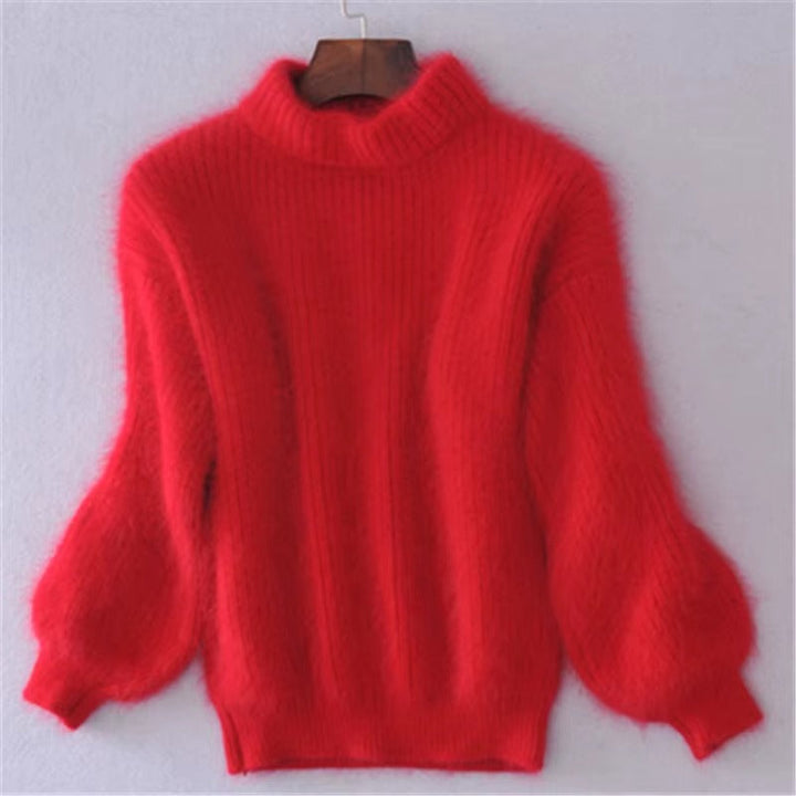 Saskia | Weicher Pullover mit hohem Kragen