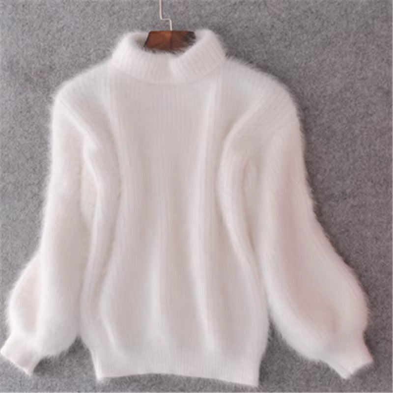 Saskia | Weicher Pullover mit hohem Kragen