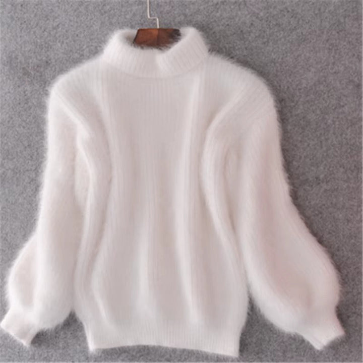 Saskia | Weicher Pullover mit hohem Kragen
