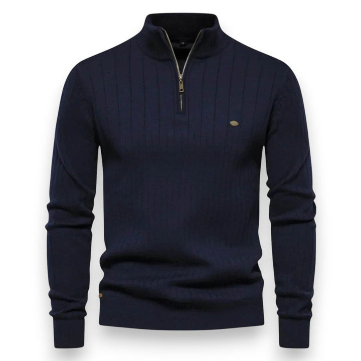 Robert | Klassischer Viertel-Reißverschluss-Pullover