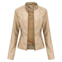 Romina | Raffinierte Bikerjacke mit Stehkragen