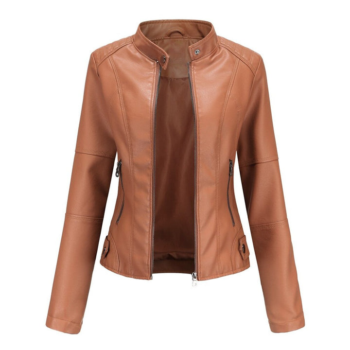 Romina | Raffinierte Bikerjacke mit Stehkragen
